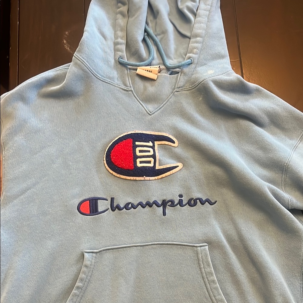 Champion Sky Blue Pullover Hoodie